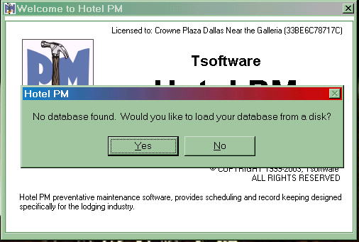 Load Databse from a Disk